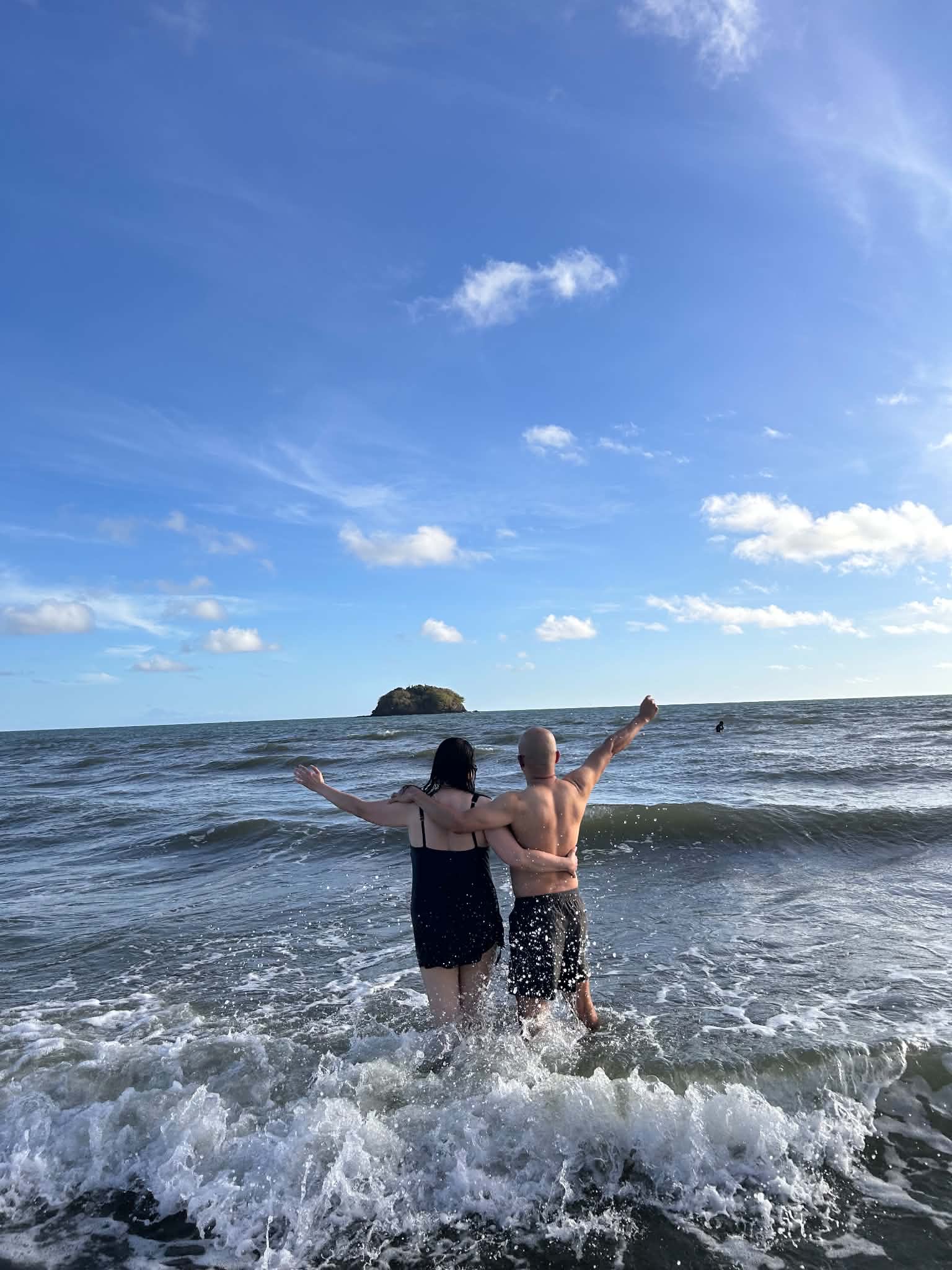 Elsbeth and Nathaniel at the beach